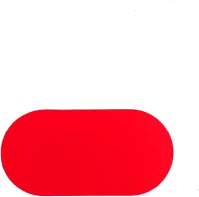 Ovaal - Rood 60 x 120 mm Anti-slip-vloersticker