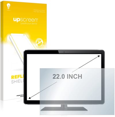 upscreen - Screenprotector voor Industriële Monitoren met 22 inch-scherm [490 mm x 270 mm, 16:9] - Folie Beschermfolie anti glare matte