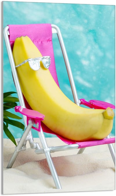 TMK ArtDeko - Snijplank Glas 30x52 cm - Banan - Veilig - Modern