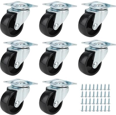 Allecto - Zwenkwielen - Meubelwielen - Hoog draagvermogen - 40 mm