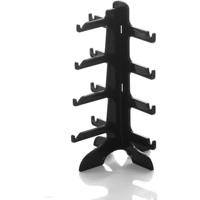 4 Lagen Plastic Zonnebrillen Show Rek Houders Display Standaard Opberg Houder Brillen Plank Home Organizer Ruimtebesparende Plank one size black