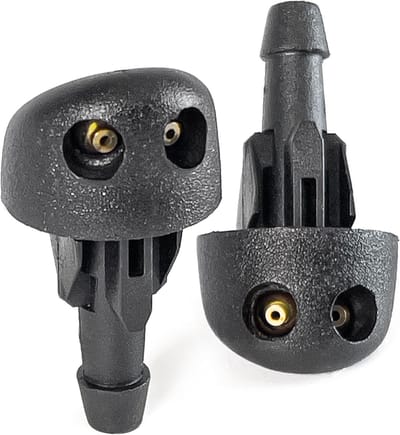 Ruitensproeiers Set - Was nozzles - Auto Onderhoud - Verstelbaar Spatpatroon - Set van 2 - Zwart