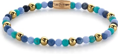 Rebel & Rose More Balls Than Most Winter Blues - 4mm - yellow gold plated RR-40055-G-16,5 cm