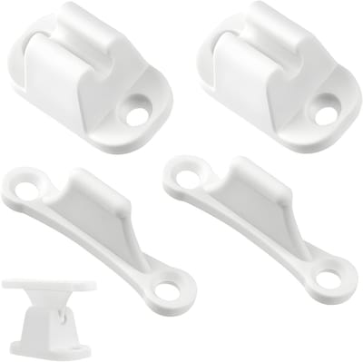 Set van 2 T-vormige deurstoppers voor caravan en camper, ideaal voor camping en bootgebruik, wit