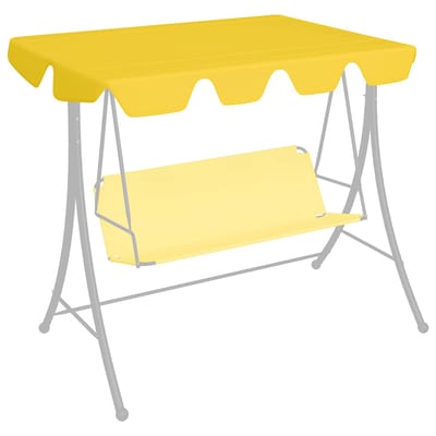 vidaXL - Vervangingsluifel - voor - schommelbank - 150/130x105/70 - cm - geel