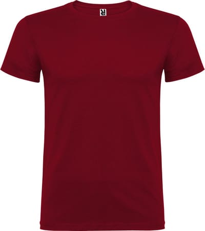 Donker Rood 5 pack t-shirts Roly Beagle maat S