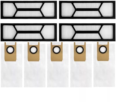 9 stuks onderdelen en accessoires geschikt voor de Eufy S1 PRO stofzuiger: stofzak, hoofdborstel en filter