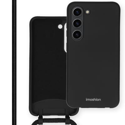 imoshion Hoesje - Geschikt voor Samsung Galaxy S23 - Color Backcover met afneembaar koord - Zwart
