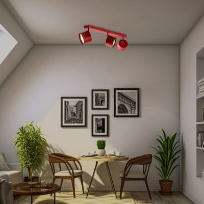 Argon Plafondspot Chloe verstelbaar 3-lamps, rood
