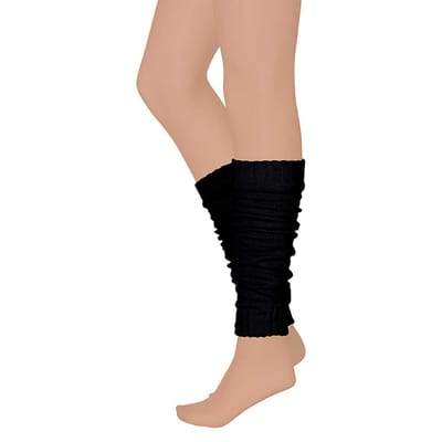Apollo - Beenwarmer feest - Carnaval beenwarmers - Zwart - One size - Beenwarmers dames - Beenwarmers carnaval - Beenwarmers heren - Beenwarmer zwart