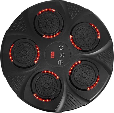 Muziek Boksmachine - Slimme Wanddoel - Thuis Sporten - Verlichte Intelligente Functie - 43 Cm Diameter - Zwart
