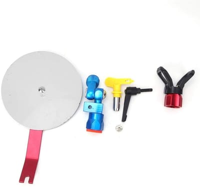 Dailygoods- Sproeigeleider Verstelbaar - Universele Verfplaat - G7/8 Inch Aansluiting - 5000 psi Werkdruk - Inclusief Mondstukbasis - Efficiënte Spuitrichting - Verfspuitaccessoire