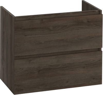 Saqu Terra wastafelonderkast excl. greep 80x45x65cm sepia eiken