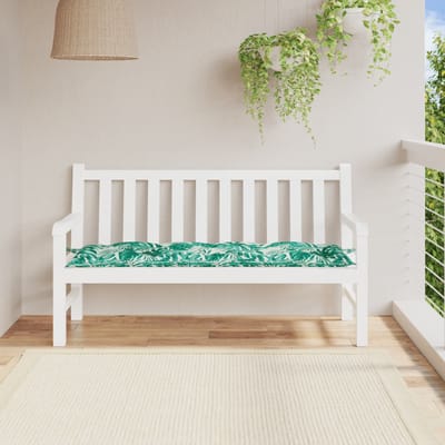 vidaXL - Tuinbankkussen - 150x50x7 - cm - oxford - stof - bladpatroon