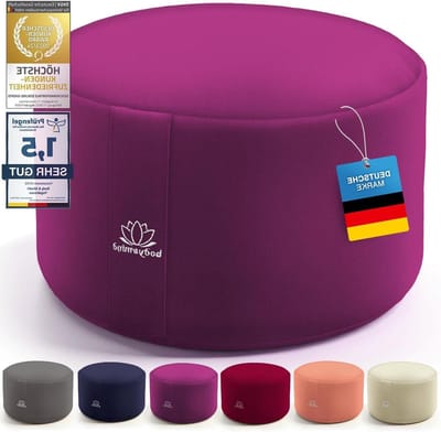 Yoga Kussen Meditatie Kussen - Wasbare hoes en ademende vulling - 19 cm zithoogte