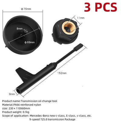 Mercedes Benz 725 0 9G Tronic Transmissieolie Vulgereedschap 9-traps Olieverversingskit voor Soepel Schakelen black