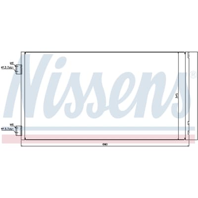 Condensator, airconditioning NISSENS 940204
