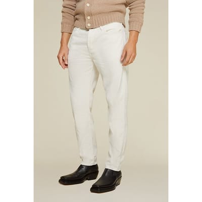 Lois Bruno-l 7114 Jumbo Cord Ecru Size: W30 | Tailored Pants Outlet | Heren | Ecru