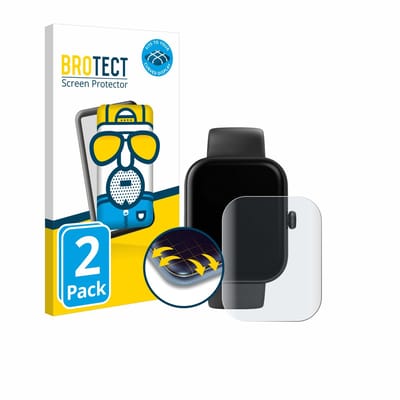 BROTECT - Screenprotector voor Hama Smartwatch 5000 - Folie Beschermfolie matte volledig dekking 2 Stuks