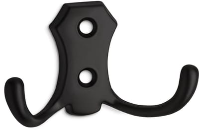 Garderobehaak LENA 45 x 77 x 27 mm BA 20 mm zwart Kledinghaak Muurhaak van SO-TECH