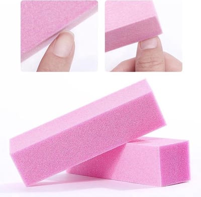 New Age Devi - "Nagelbufferblok - 2x Roze - Ontvetten/Opruwen voor Natuurlijke Nagels - Perfect voor Kunstnagels!"