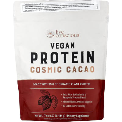 Vegan Eiwit, Kosmische Cacao, 484G(1,07 pond)