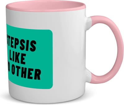 Akyol - stepsis like no other koffiemok - theemok - roze - Zus - geweldige zus - niemand anders - verjaardag - cadeau - kado - bedankje - geschenk - 350 ML inhoud