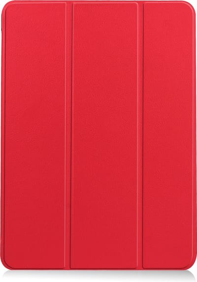 Hoesje - Geschikt voor Apple iPad Air 6 (2024) - 11 inch - 6e Generatie - M2 - Dun & Stevig - Trifold Bookcase - Hard Cover Case - Met Uitsparing Geschikt voor Apple Pencil - Hardcover Book - Tablet Hoes - Rood