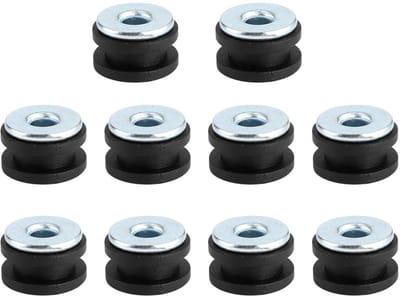 Dailygoods- Rubber Grommets Set van 10 - Hoogwaardige Rubber/Staalkwaliteit - Geschikt voor Motor Fairings - Eenvoudige Installatie - Duurzaam en Betrouwbaar - Motorcycle Grommets