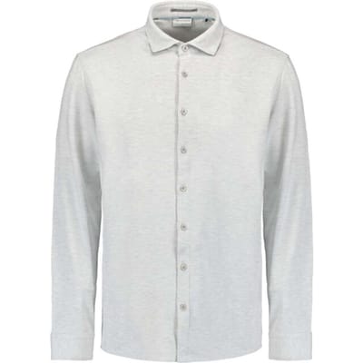 No Excess Shirt jersey melange stretch chalk