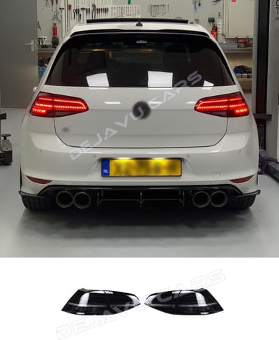 OEM Line | Facelift Dynamische LED Achterlichten Volledig LED Achterlichten set Black/Black Achter lampen set voor Volkswagen Golf 7 & 7.5 Facelift / GTI GTD GTE R line | Hatchback