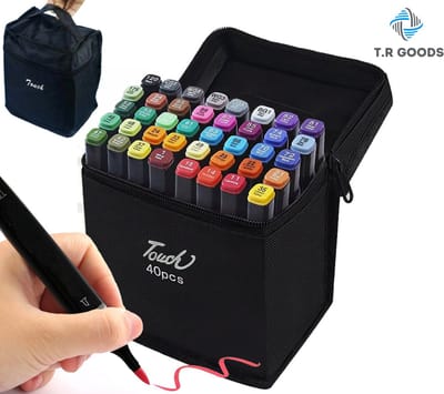 Twin Markers 40 Stuks - Alcohol Markers - Double Sided Markers - 40 Verschillende kleuren - Twinmarkers