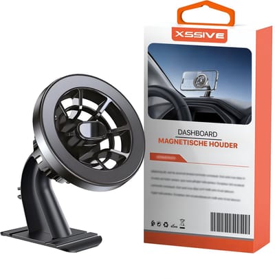 Xssive Geschikt voor MagSafe Autohouder - Telefoonhouder Auto Dashboard - GSM Houder Auto Magneet - Telefoon Houders Auto Magnetisch - 360 Graden Draaibaar