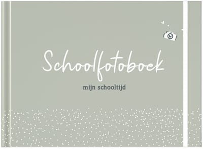 Fyllbooks - Schoolfotoboek - Schoolfoto Album - Invulboek voor Schoolfoto's - Olijfgroen