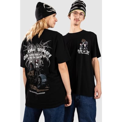 Any Means Necessary Ride Or Die T-Shirt zwart