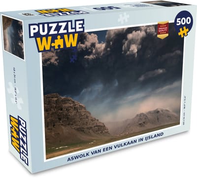 Puzzel Aswolk van een vulkaan in IJsland - Legpuzzel - Puzzel 500 stukjes