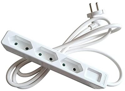 3-voudige Euro-Stekkers met 1,4 m Kabel – Veiligheid Multistekker met Verhoogde Bescherming, IP20, 230V/2,5A, Wit