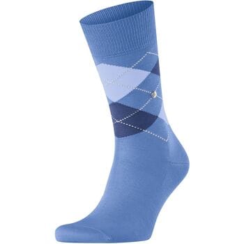 Burlington Manchester gedessineerd katoen sokken heren blauw - maat 40-46