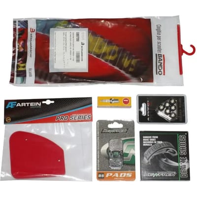 Set van 6 onderhoudskits voorremmen P2R Peugeot 50 Tkr, Trekker, Speedfight, Buxy