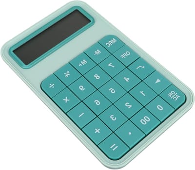 Digitale Rekenmachine - Elektronische Calculator - Thuis Werk - Groot Scherm - 160 Gram - Groen
