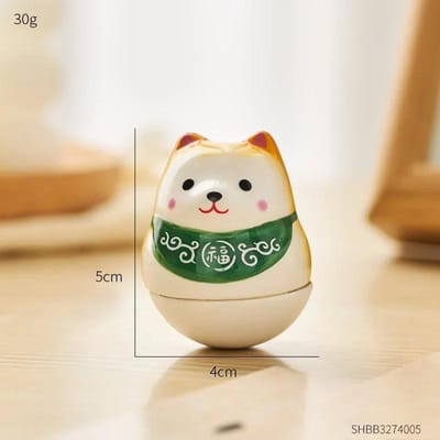 Creatieve Shiba Inu Decoratieve Ornamenten in Chinese Stijl Huisaccessoires Tafeldecoratie Beeldjes Auto Decoratie Woondecoratie Cadeau white