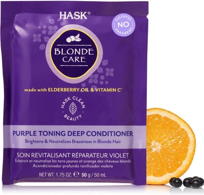 Kleurherstel Conditioner voor Blond Haar HASK Blonde Care 50 g