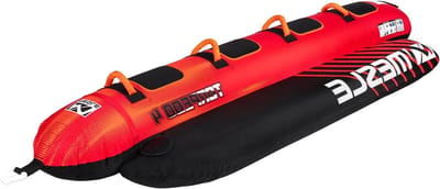 Opblaasbare Waterslee - Bananenboot Tube - Waterpret - Stabiele Zijbuizen - Tot 4 Personen - Rood