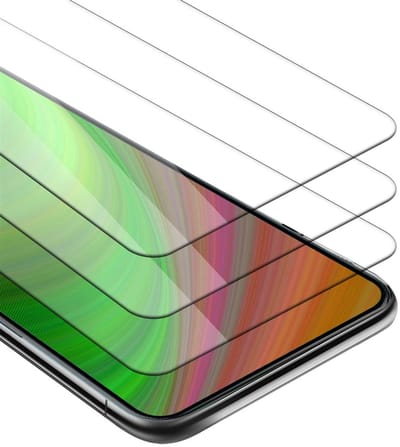 Cadorabo 3x Screenprotector geschikt voor ZTE Axon 20 5G - Beschermende Pantser Film in KRISTALHELDER - Getemperd (Tempered) Display beschermend glas in 9H hardheid met 3D Touch