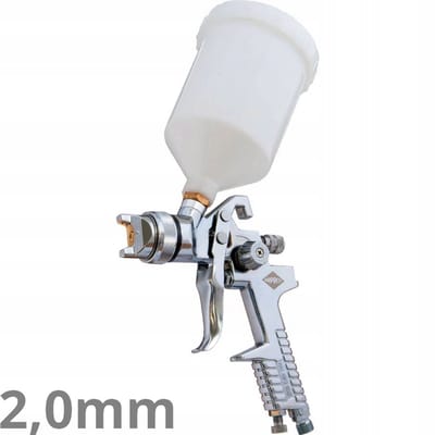 Airpress Verfspuit 45191 SP met mondstuk van 2,0 mm en beker van 600 ml