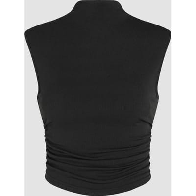 Gerimpelde Halve Col Crop Top