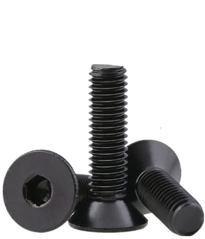 aladdien - Hex Head Schroef Bouten - M2*6mm - Roestvrij staal - Zwart - Volledige Draad - Voor Huis en Kantoor - 50 Stuks