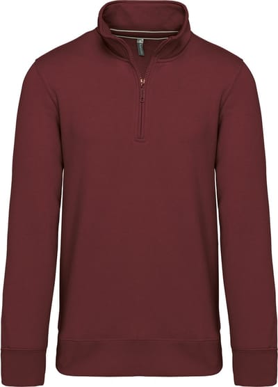 Kariban Sweater met ritshals K487 - Wine - XXL