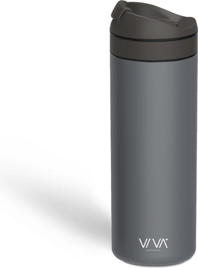 Viva - Recharge Drinkbeker 460 ml - Roestvast Staal - Grijs