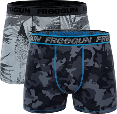 Freegun heren boxershorts katoen - 2-pack - maat S - Duo Palm/army
